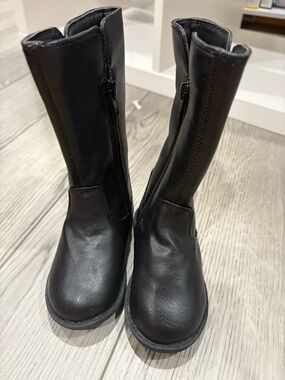 The Children's Place Black Tall Zip Kids Boots